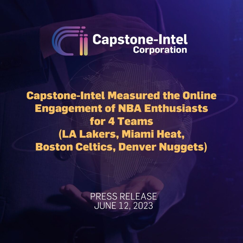 Capstone-Intel Measured the Online  Engagement of NBA Enthusiasts for 4 Teams (LA Lakers, Miami Heat, Boston Celtics, Denver Nuggets