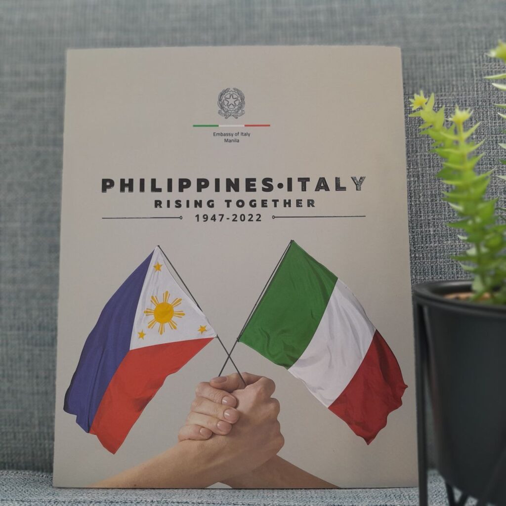 Italian Embassy launches book on its 75th bilateral relations anniversary with the Philippines