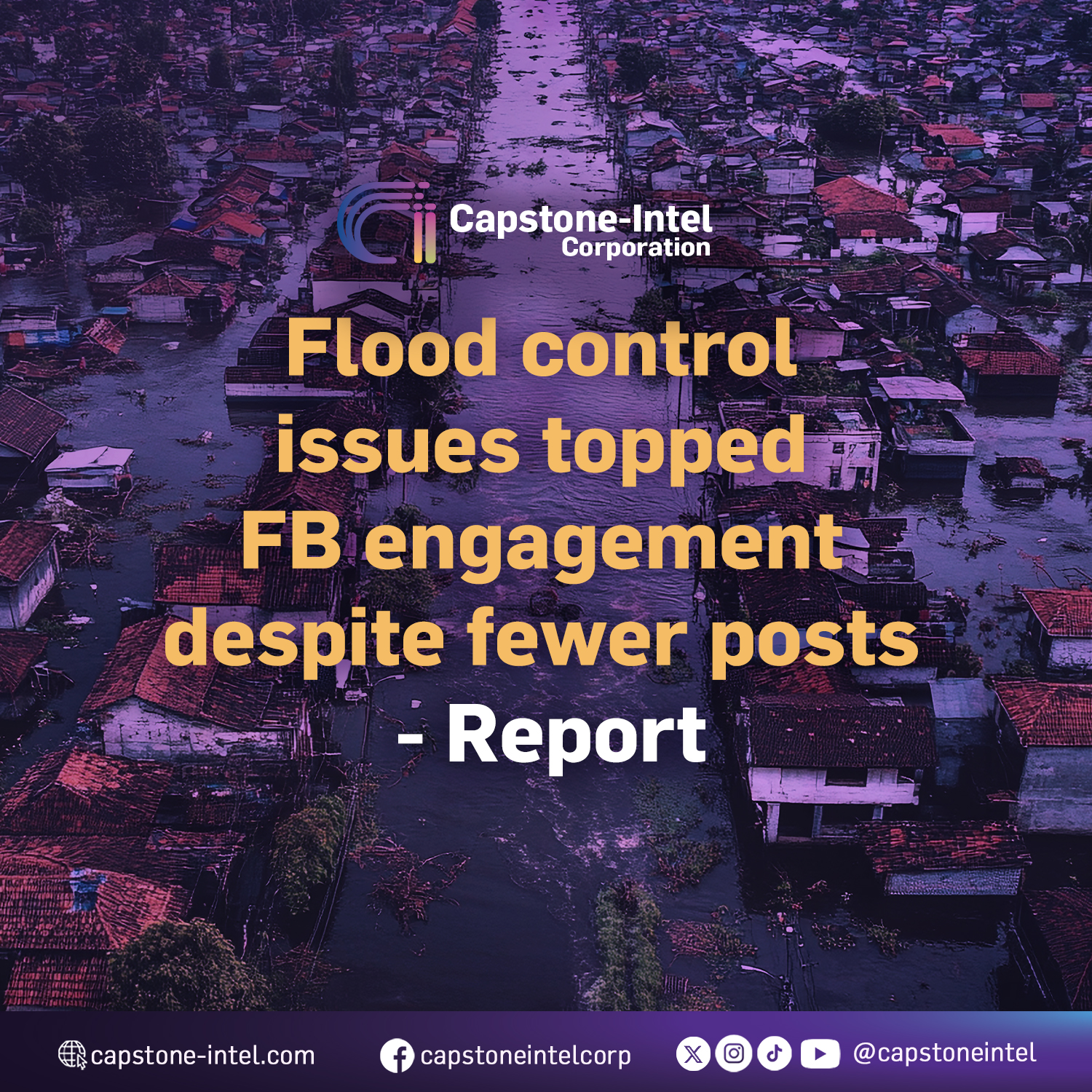 Flood control issues topped FB engagement despite fewer posts: report