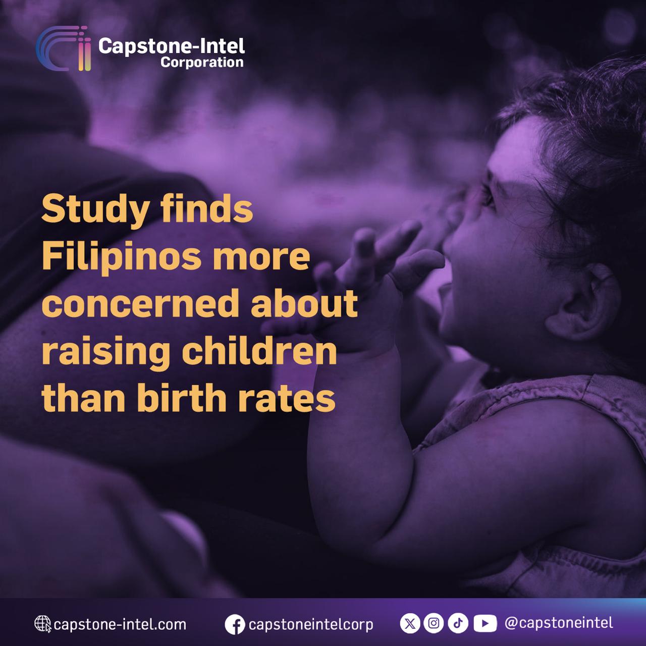 Study finds Filipinos more concerned about raising children than birth rates