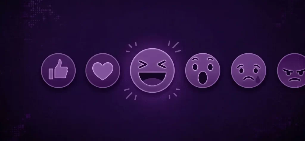 Facebook reaction icons Like Love Haha Angry Sad sentiment analysis